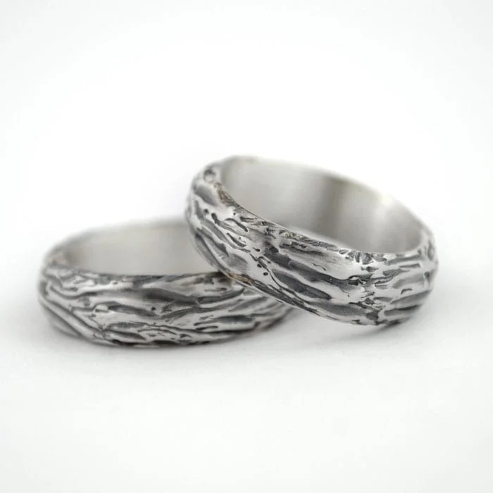 Silver Engagement Ring – Organic - Vacía La Nevera