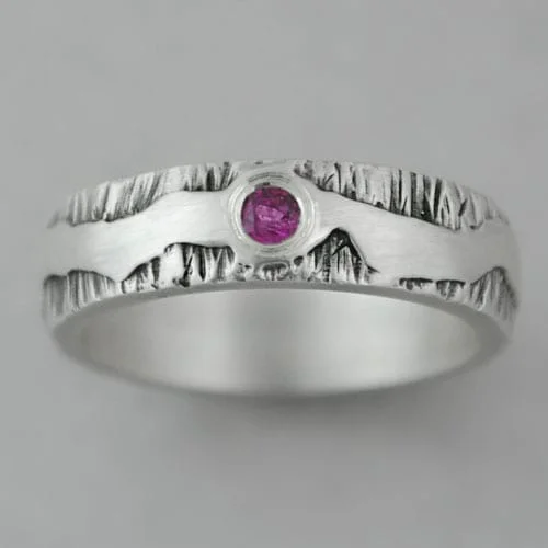 alianza de plata, turmalina, anillo de compromiso - Vacía La Nevera alianza de plata, turmalina, anillo de compromiso