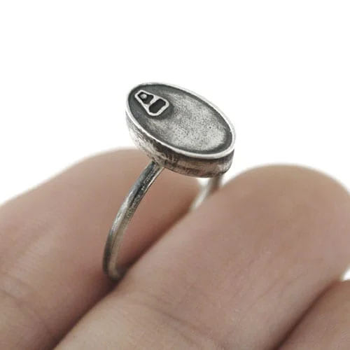 Oxidized Silver Ring – Lata Conservas xs - Vacía La Nevera