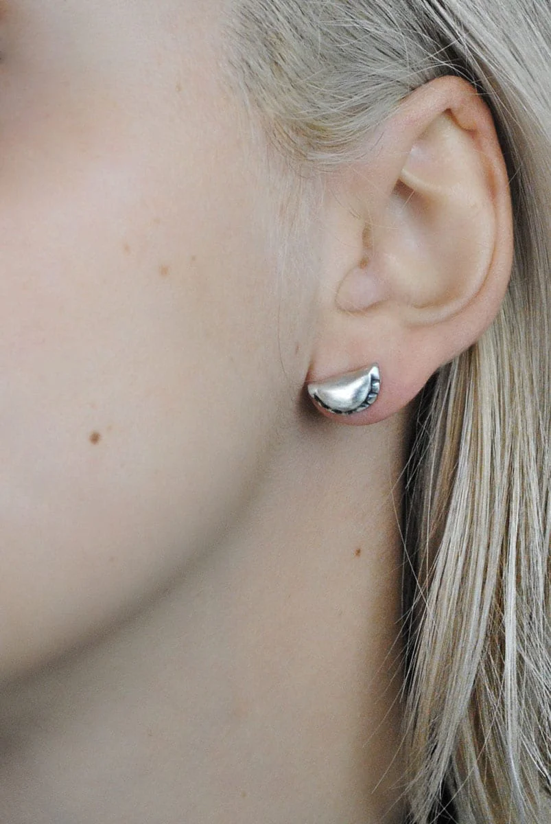 pendientes de plata empanadillas