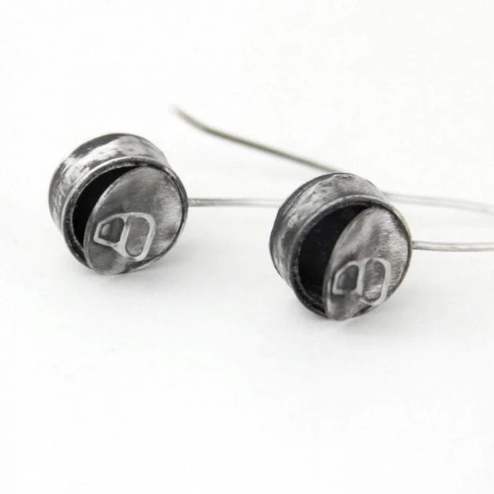 Pendientes largos de plata