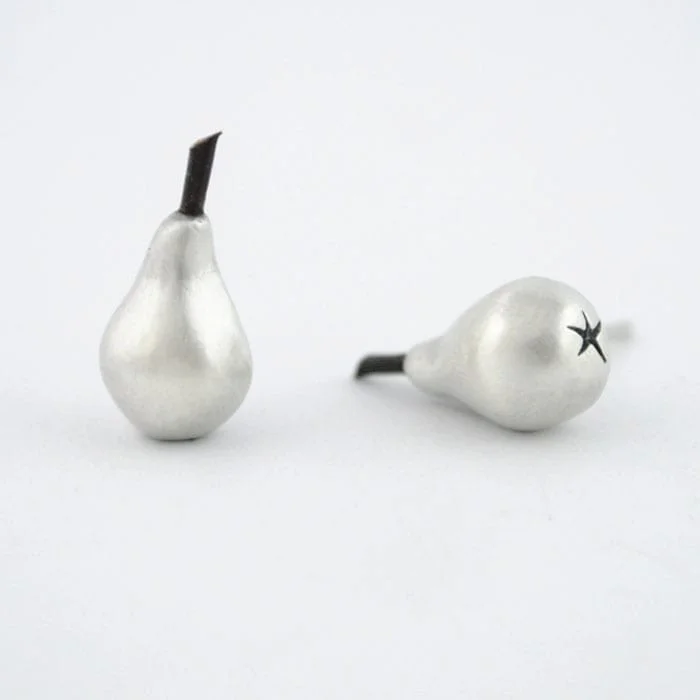 pendientes de plata peras