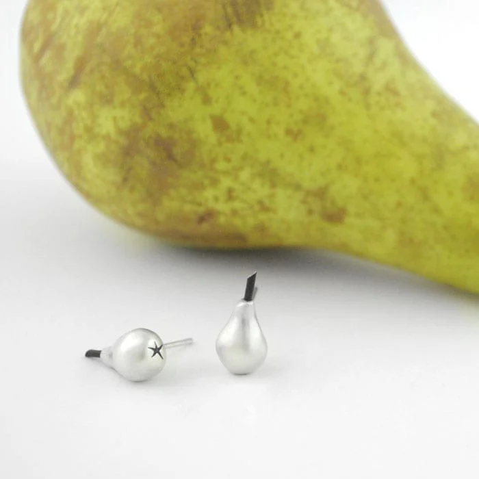 pendientes de plata peras