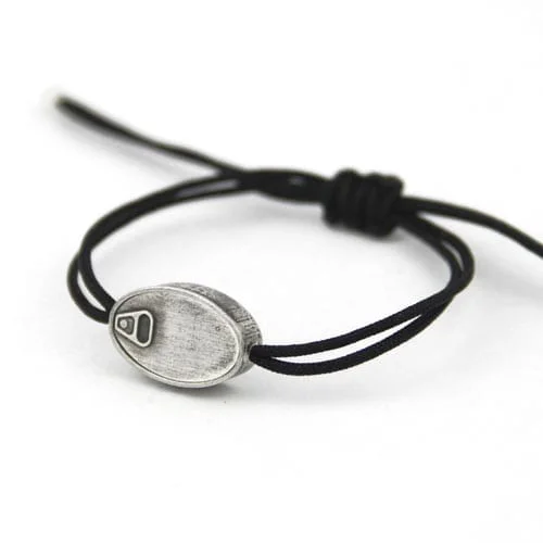Pulsera de plata lata de sardinas