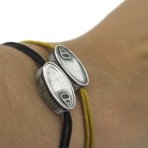 Pulsera de plata lata de sardinas - Vacía La Nevera Pulsera de plata lata de sardinas