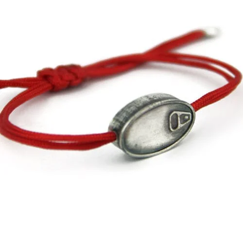 Pulsera de plata lata de sardinas - Vacía La Nevera Pulsera de plata lata de sardinas