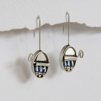Pendientes de plata Lata de Sardinas