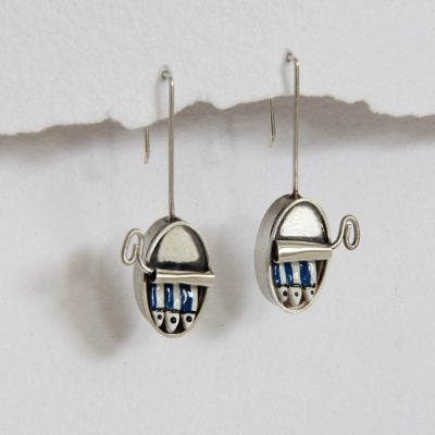 Pendientes de plata Lata de Sardinas