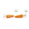 Silver earrings, Small Carrots