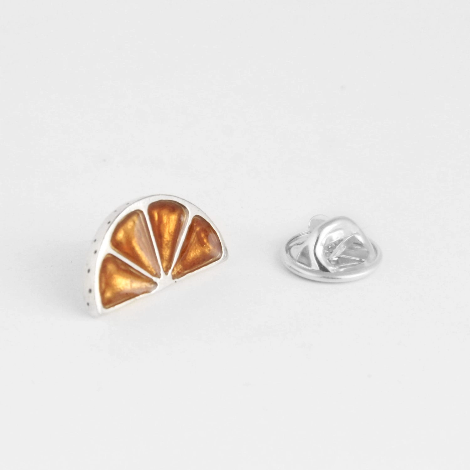 silver pin orange