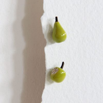 Pendientes de plata Pera y Manzana