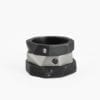 Silver Engagement Ring – White or Black Diamond