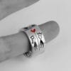 Silver engagement ring