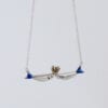 Gargantilla de plata Sardinas Love Blue