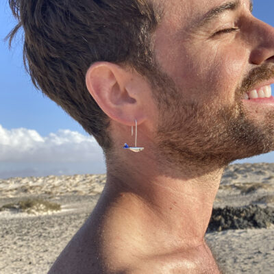 Pendientes de plata Sardinas