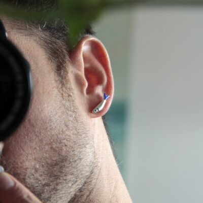 Pendientes de plata Sardinas