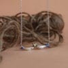 Gargantilla de plata Sardinas Love Blue