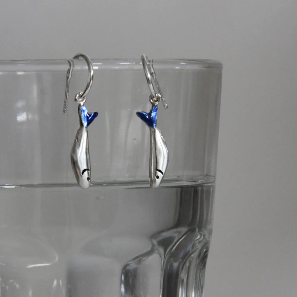 Pendientes Aros plata Sardinas