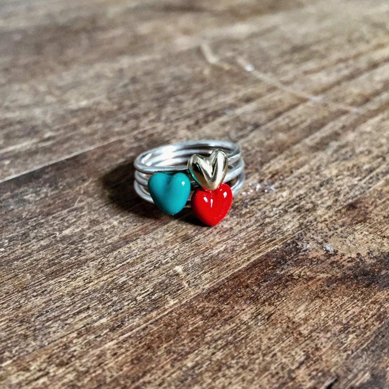 anillo plata corazon