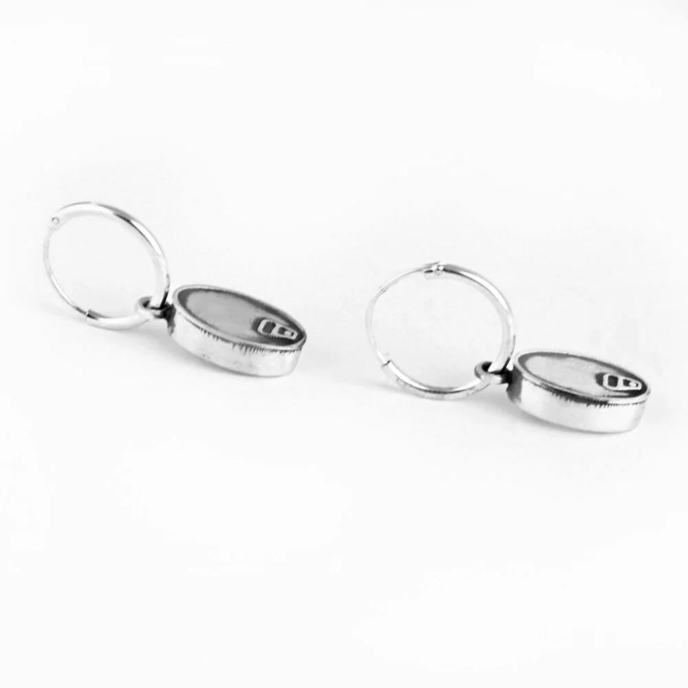 Pendientes de plata Aros, Lata conservas