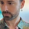 Silver hoop earrings, coconut