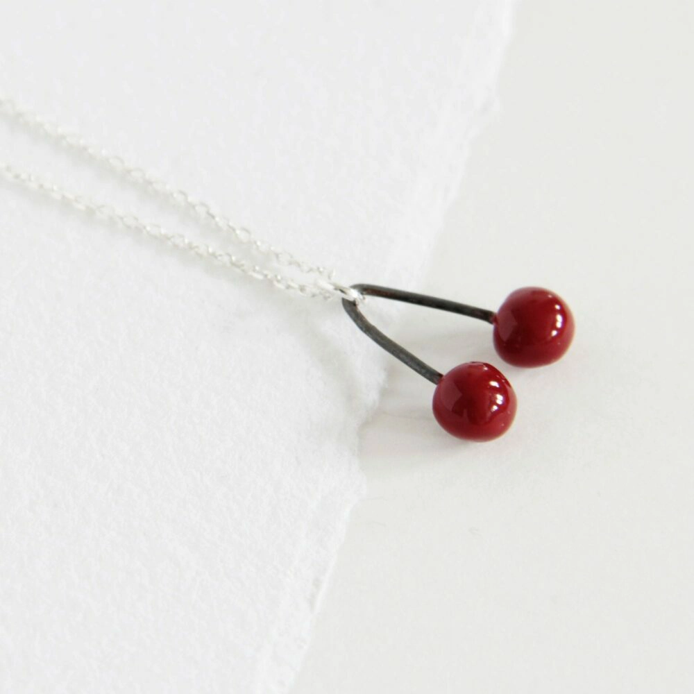 Silver Choker Cherries