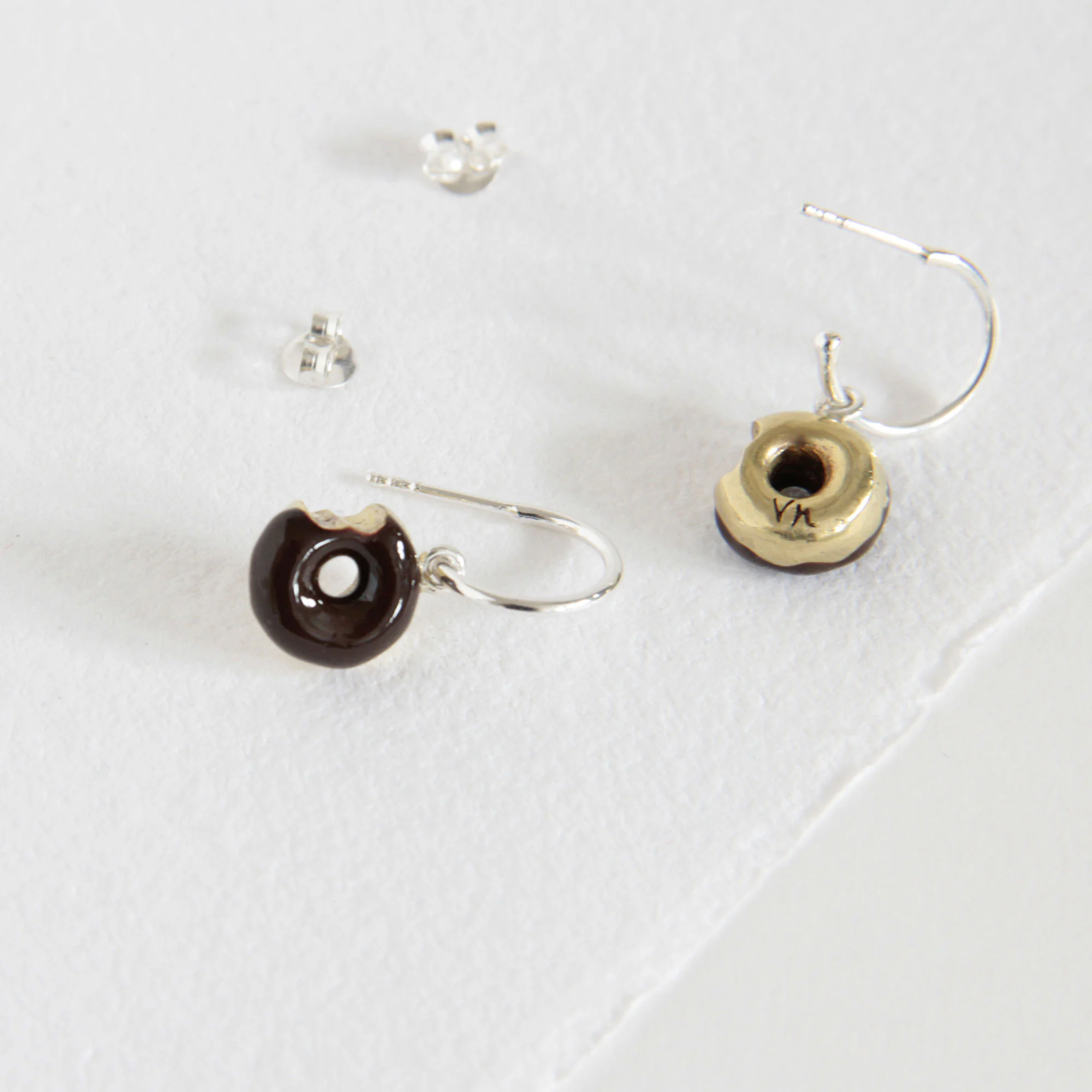 Silver Hoop Earrings – Chocolat Donuts