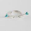 Anillo de plata doble Sardinas Love