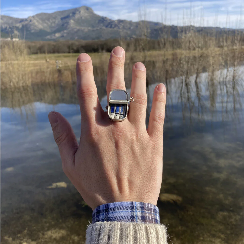Anillo de plata LATA DE SARDINAS - Vacía La Nevera Anillo de plata LATA DE SARDINAS