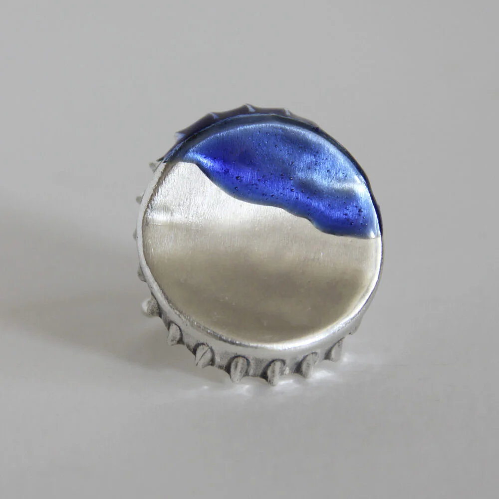 Anillo de plata Chapa de refesco - Vacía La Nevera Anillo de plata Chapa de refesco