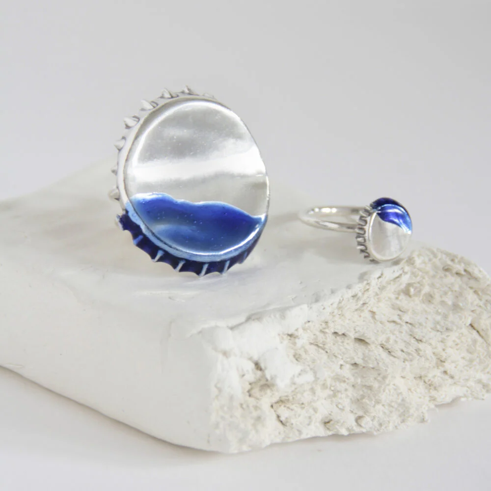 Anillo de plata Chapa de refesco - Vacía La Nevera Anillo de plata Chapa de refesco