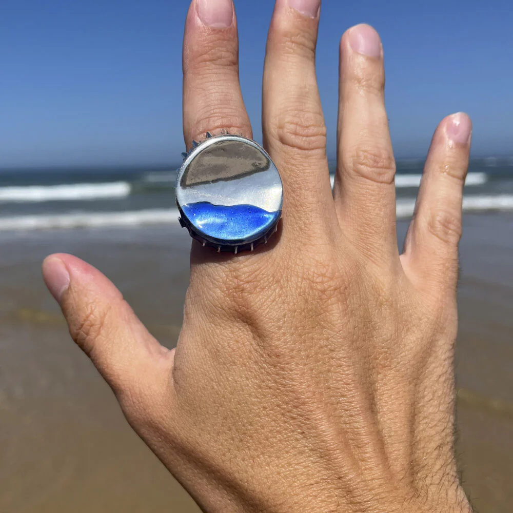 Anillo de plata Chapa de refesco - Vacía La Nevera Anillo de plata Chapa de refesco
