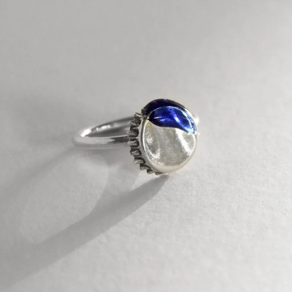 Anillo de plata Chapa de refresco - Vacía La Nevera Anillo de plata Chapa de refresco