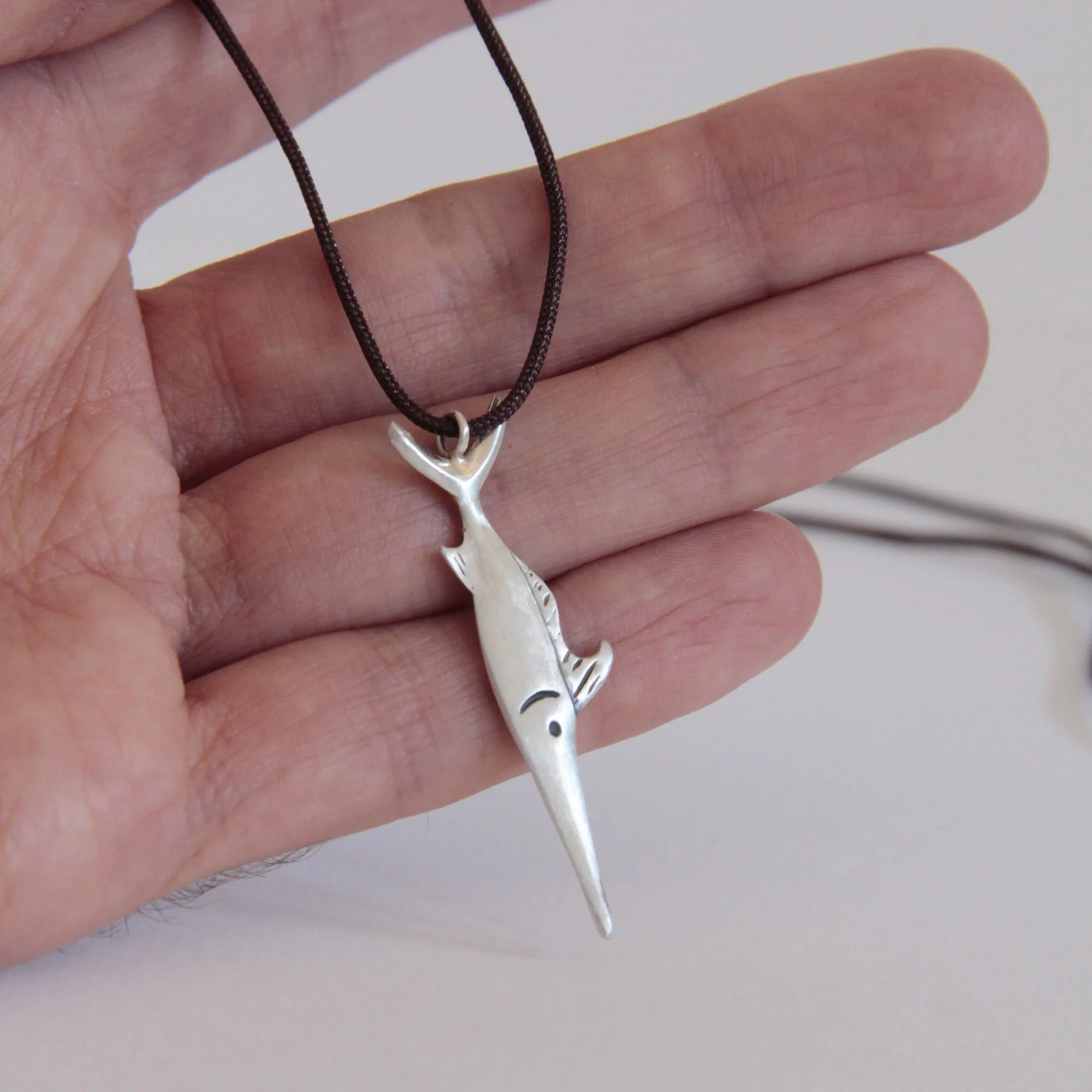 Colgante en plata Pez Espada