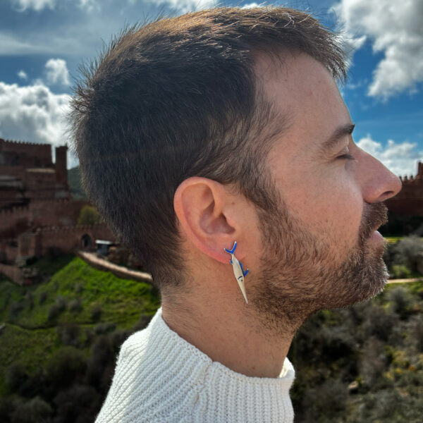 Pendientes de plata Pez Espada