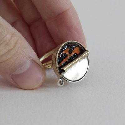 Anillo de latón Lata de Mejillones