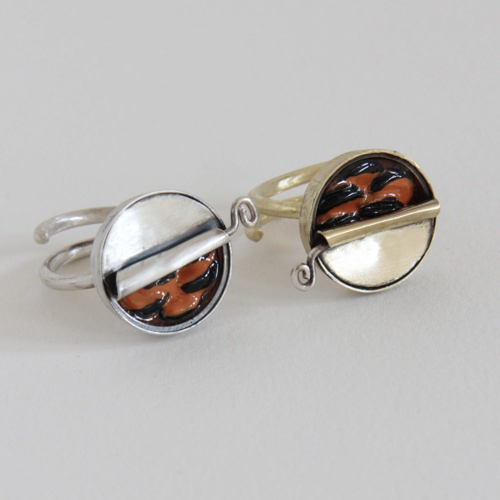 Anillo de latón Lata de Mejillones - Vacía La Nevera Anillo de latón Lata de Mejillones