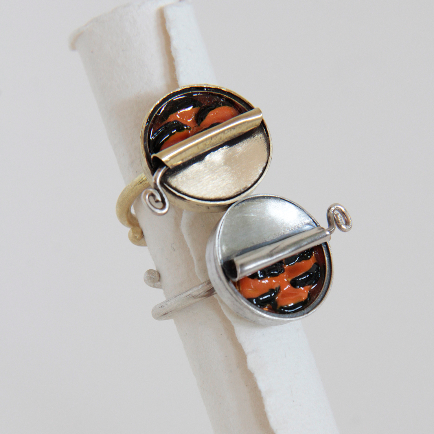 Anillo de plata, Lata de Mejillones - Vacía La Nevera Anillo de plata, Lata de Mejillones